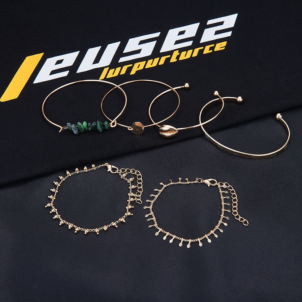 5pcs Heart Infinity Love Jewellery Bracelet Set.