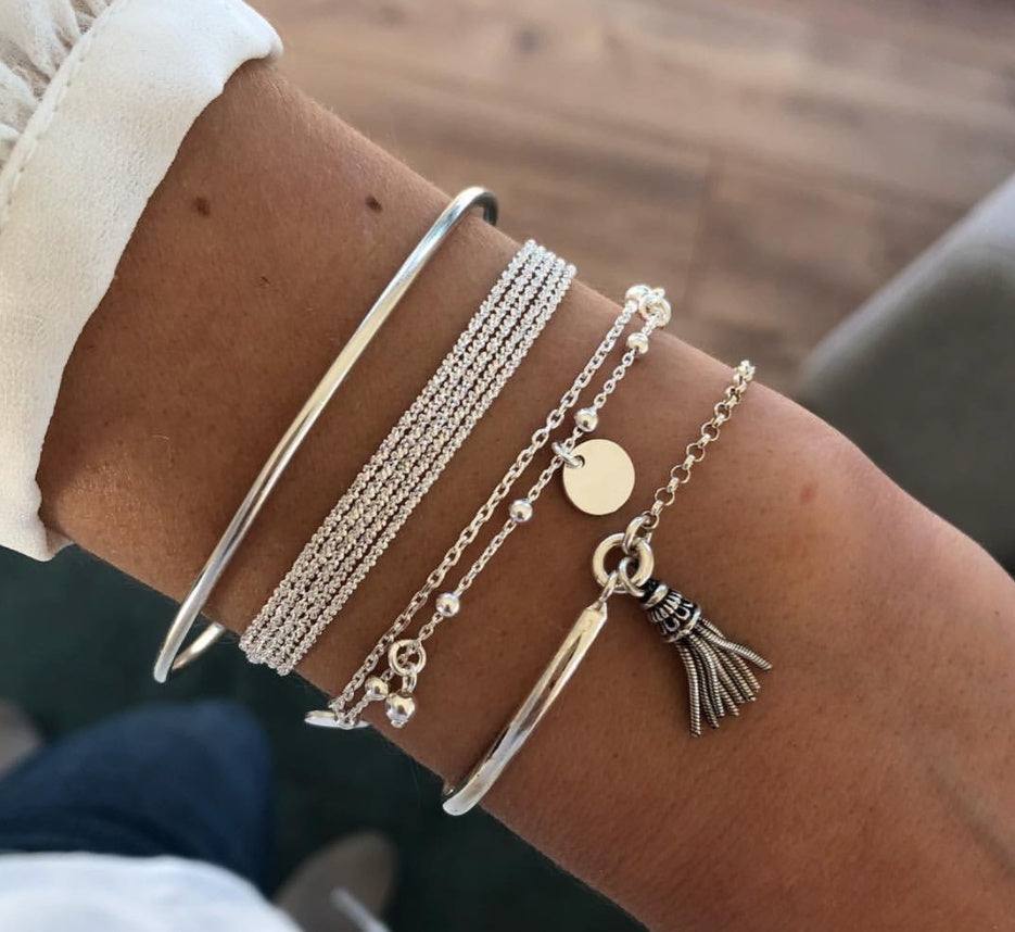 5pcs Heart Infinity Love Jewellery Bracelet Set.