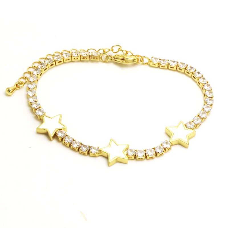 Trella Luxe 18k Gold Plated Star Tennis Bracelet LUXE TONES