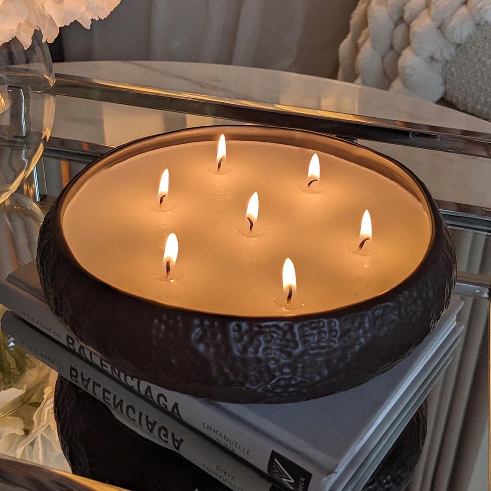 Aeolian 7 Wick Black Scented Candle.