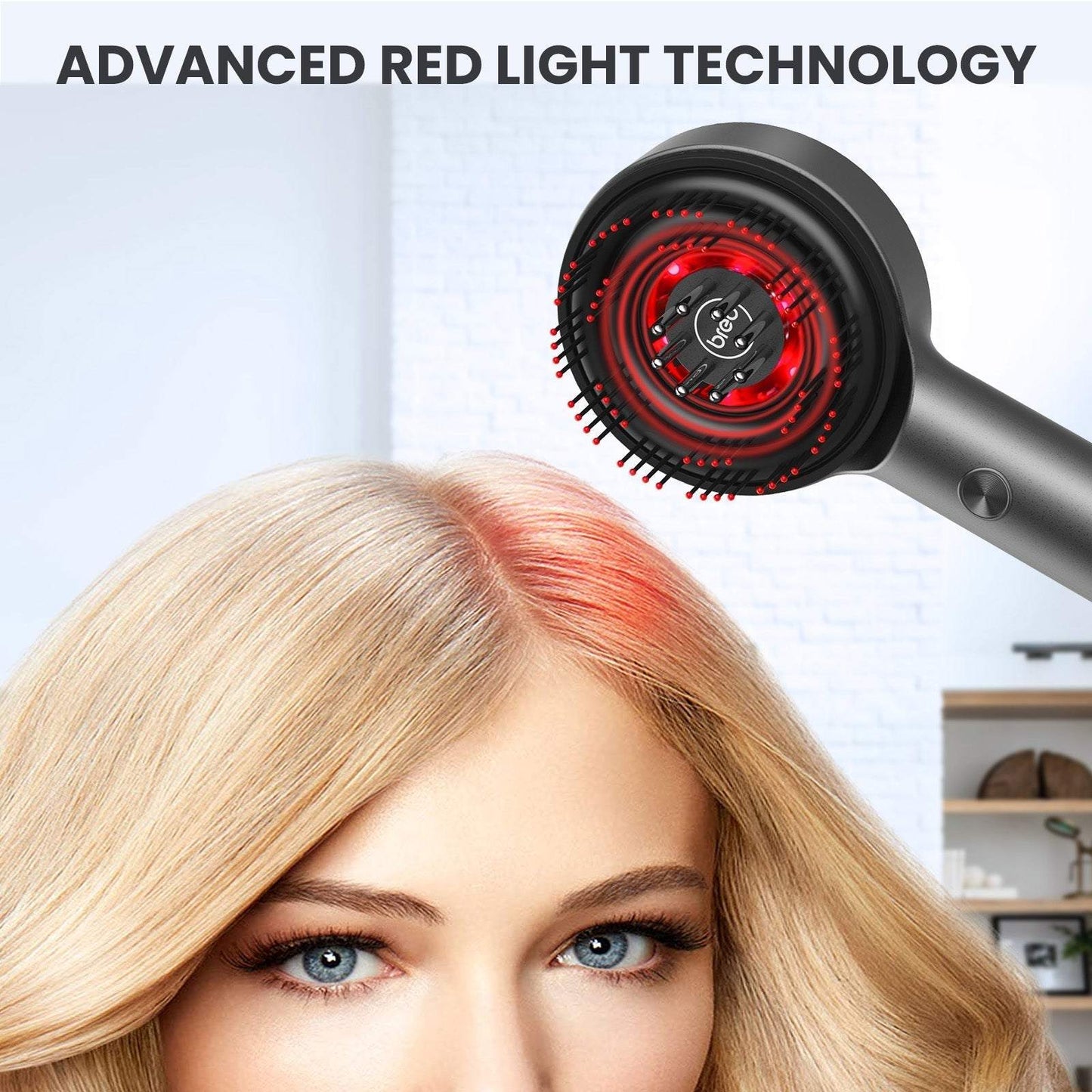 Breo Scalp 3 Electric Scalp Massager Brush with Red Light & Oil Applicator for Scalp Care - Rosey's Creations