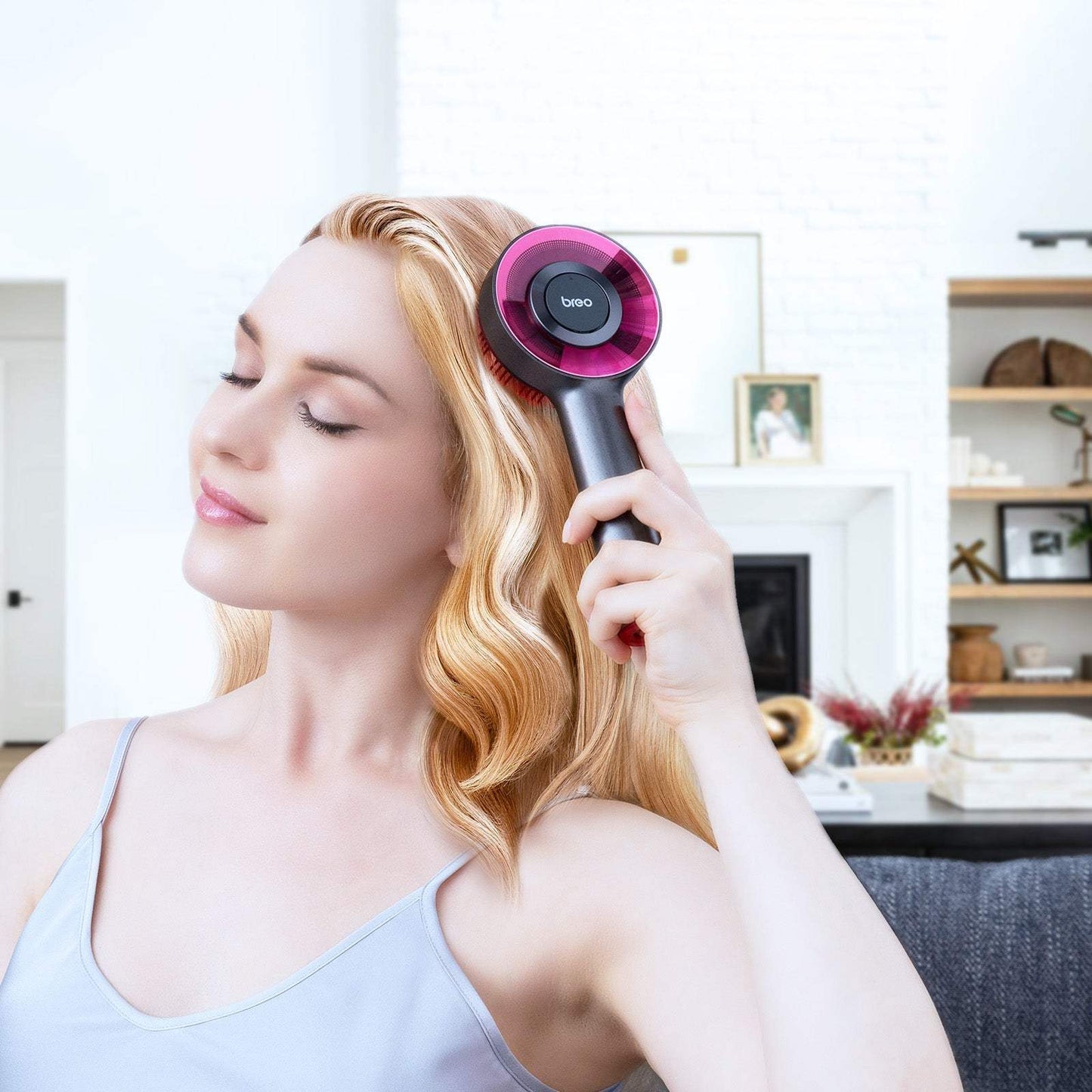 Breo Scalp 3 Electric Scalp Massager Brush with Red Light & Oil Applicator for Scalp Care - Rosey's Creations