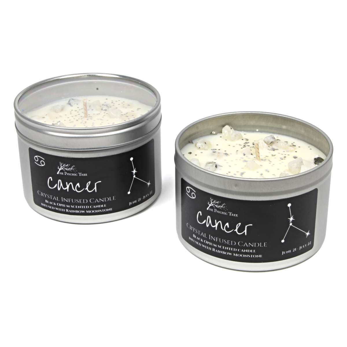 Cancer - Crystal & Jewellery Scented Zodiac Candle.