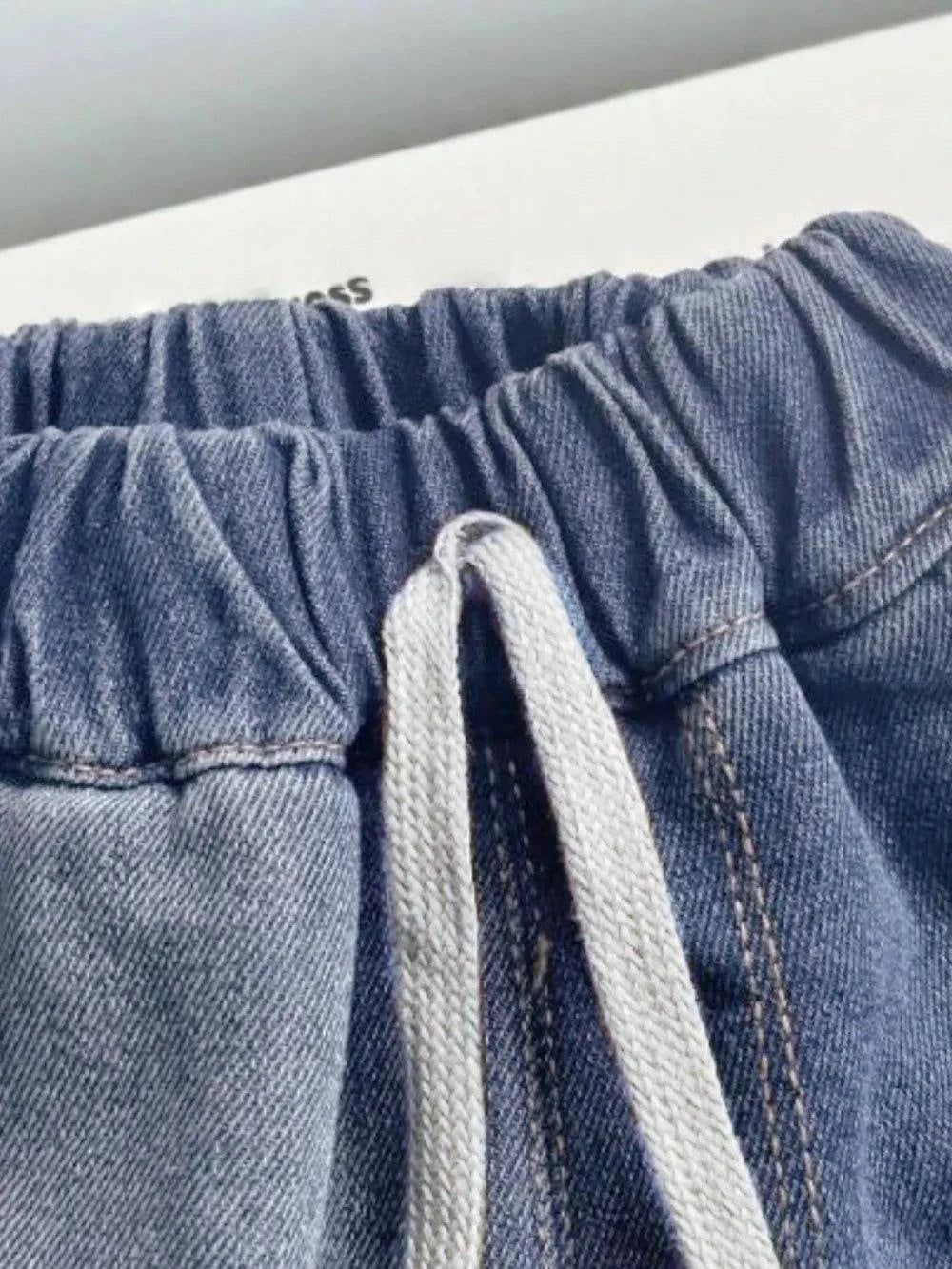 Collared Neck Button Up Top and Shorts Denim Set - Rosey's Creations