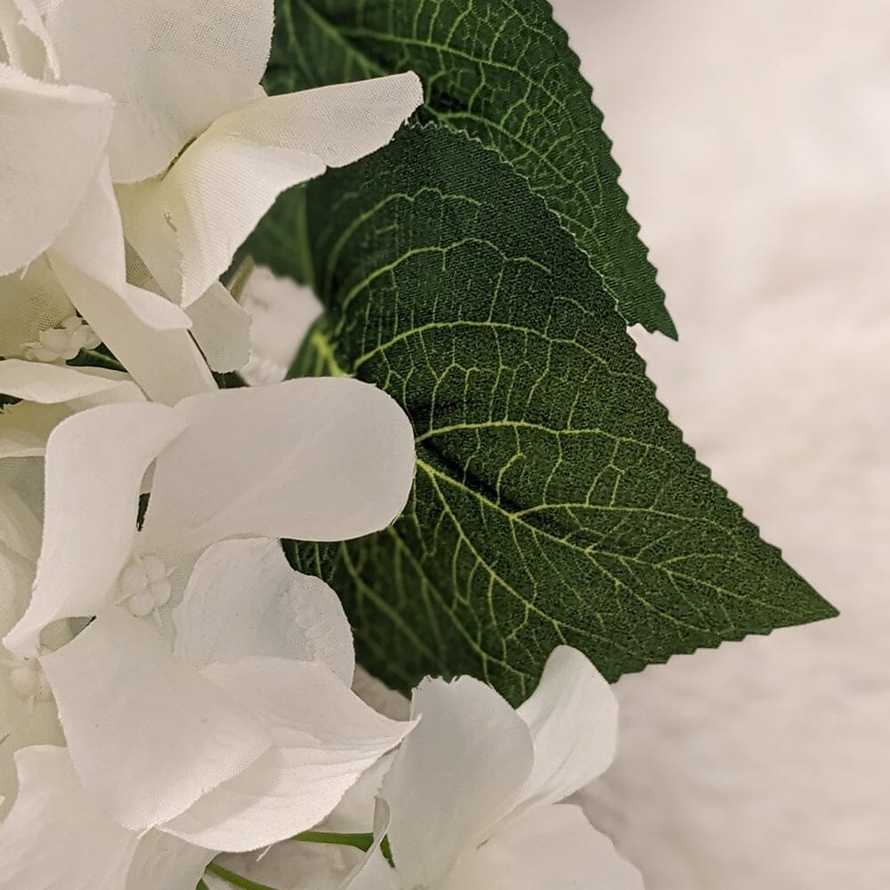 Cream Hydrangea Faux Floral Bunch.