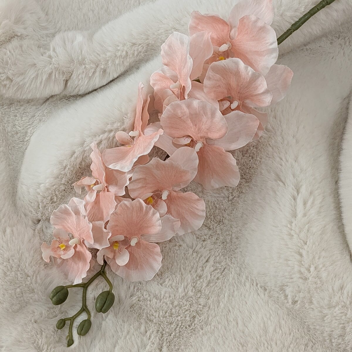 Faux Baby Pink Orchid Single Stem Flower - Rosey's Creations