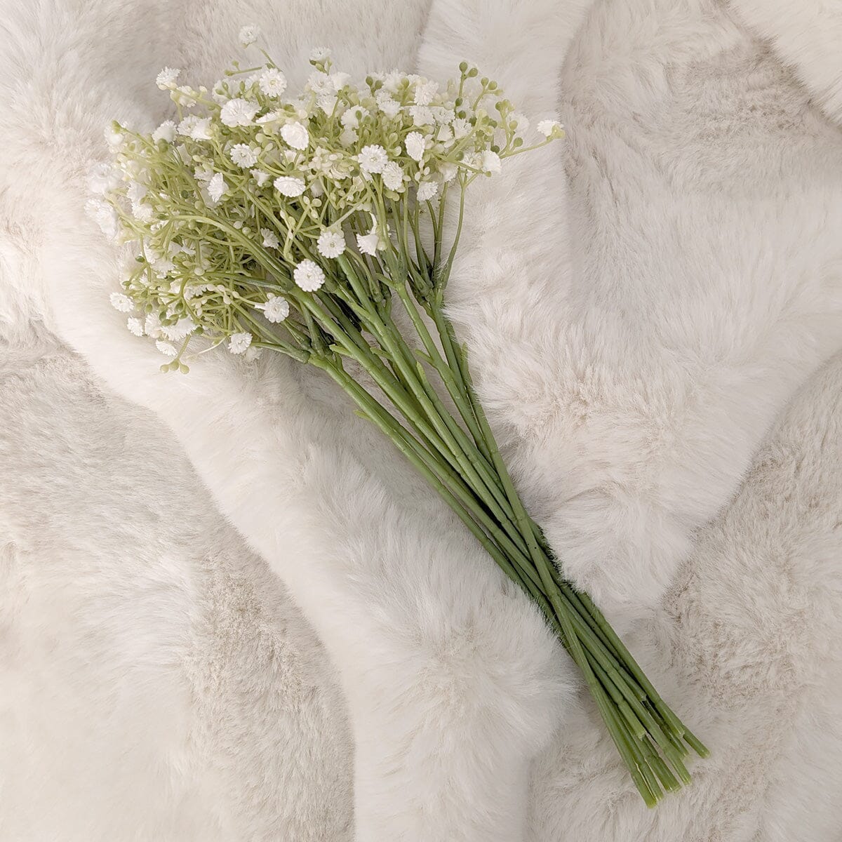 Faux White Gypsophila Bunch of Flowers - Rosey's Creations