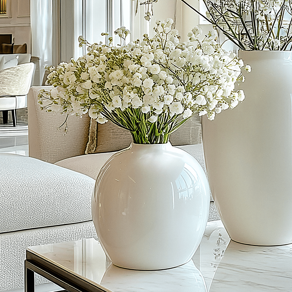 Faux White Gypsophila Bunch of Flowers - Rosey's Creations
