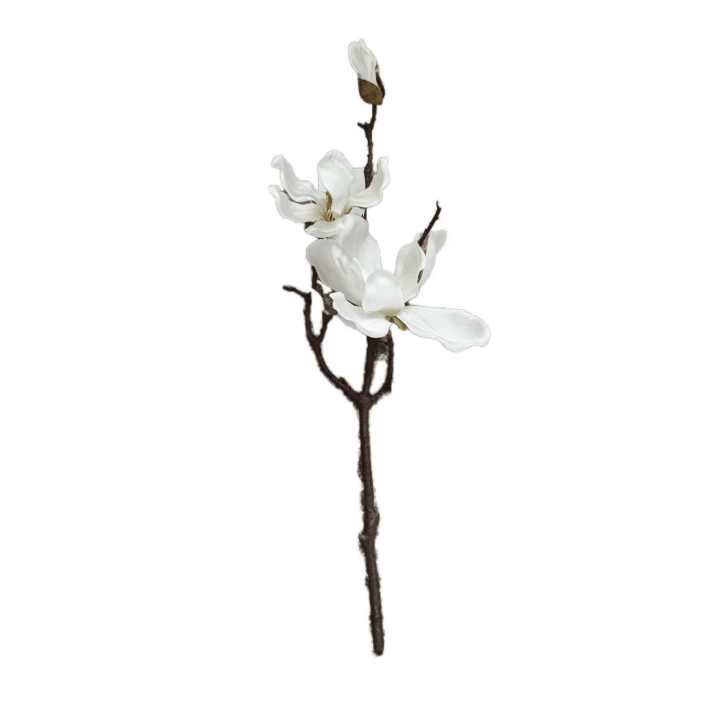 Faux White Magnolia Single Stem Floral - Rosey's Creations