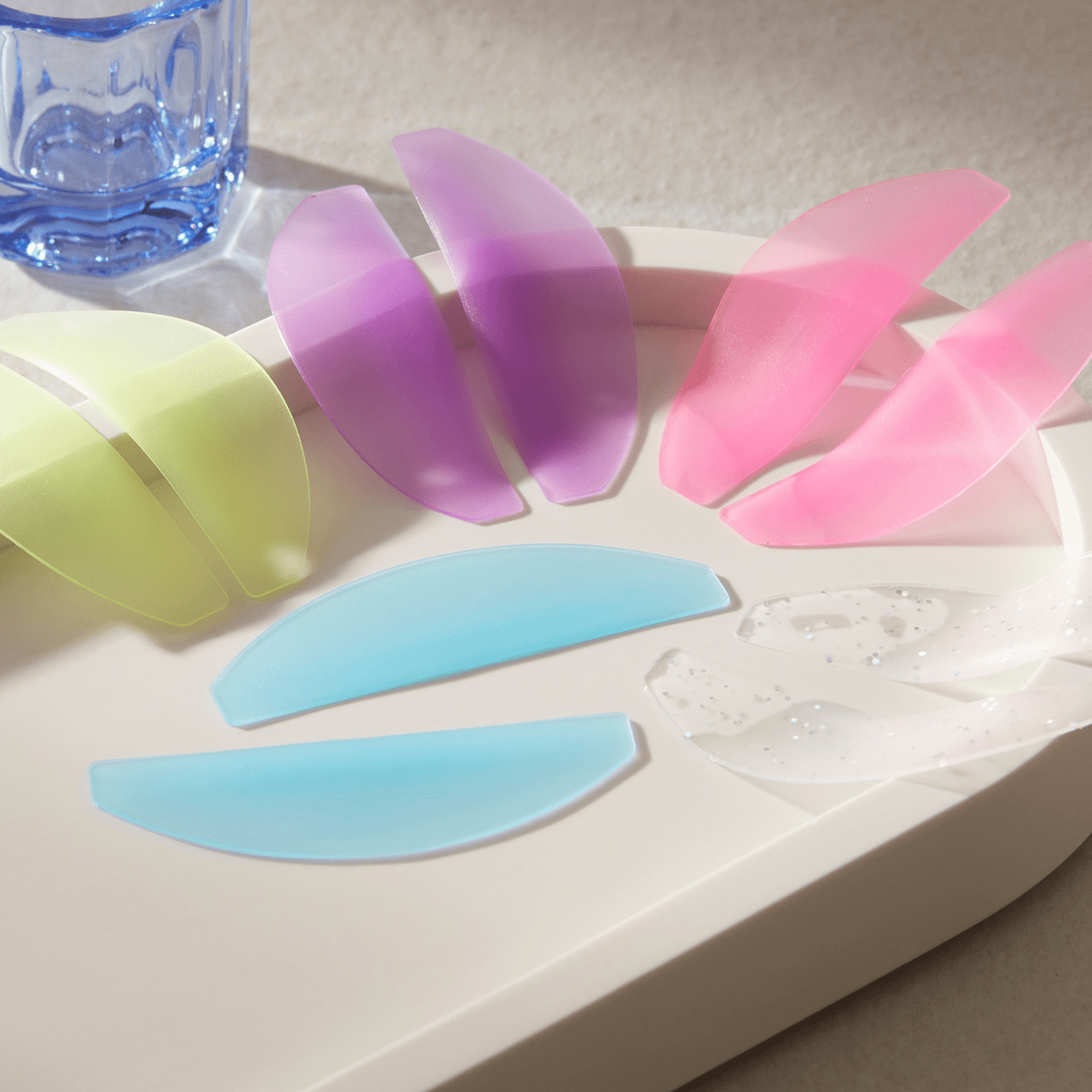 Flat Korean Lash Lift Shields – 7 Colour Options - Rosey's Creations