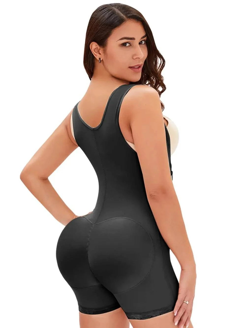 Full Size Side Zip Up Wide Strap Shapewear - Rosey's Creations