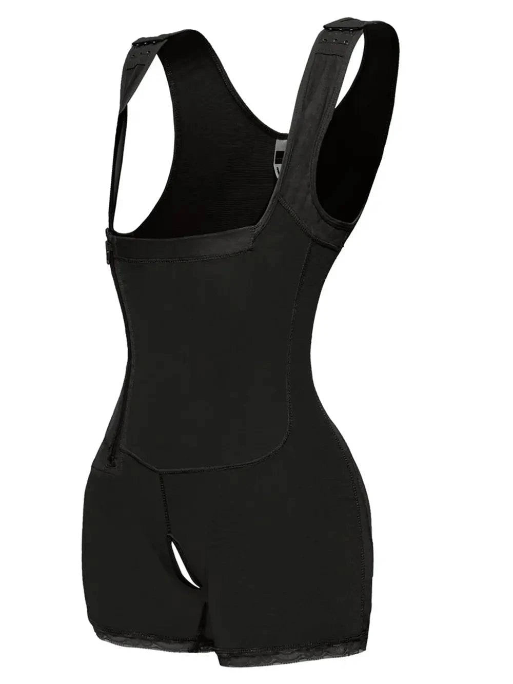 Full Size Side Zip Up Wide Strap Shapewear - Rosey's Creations