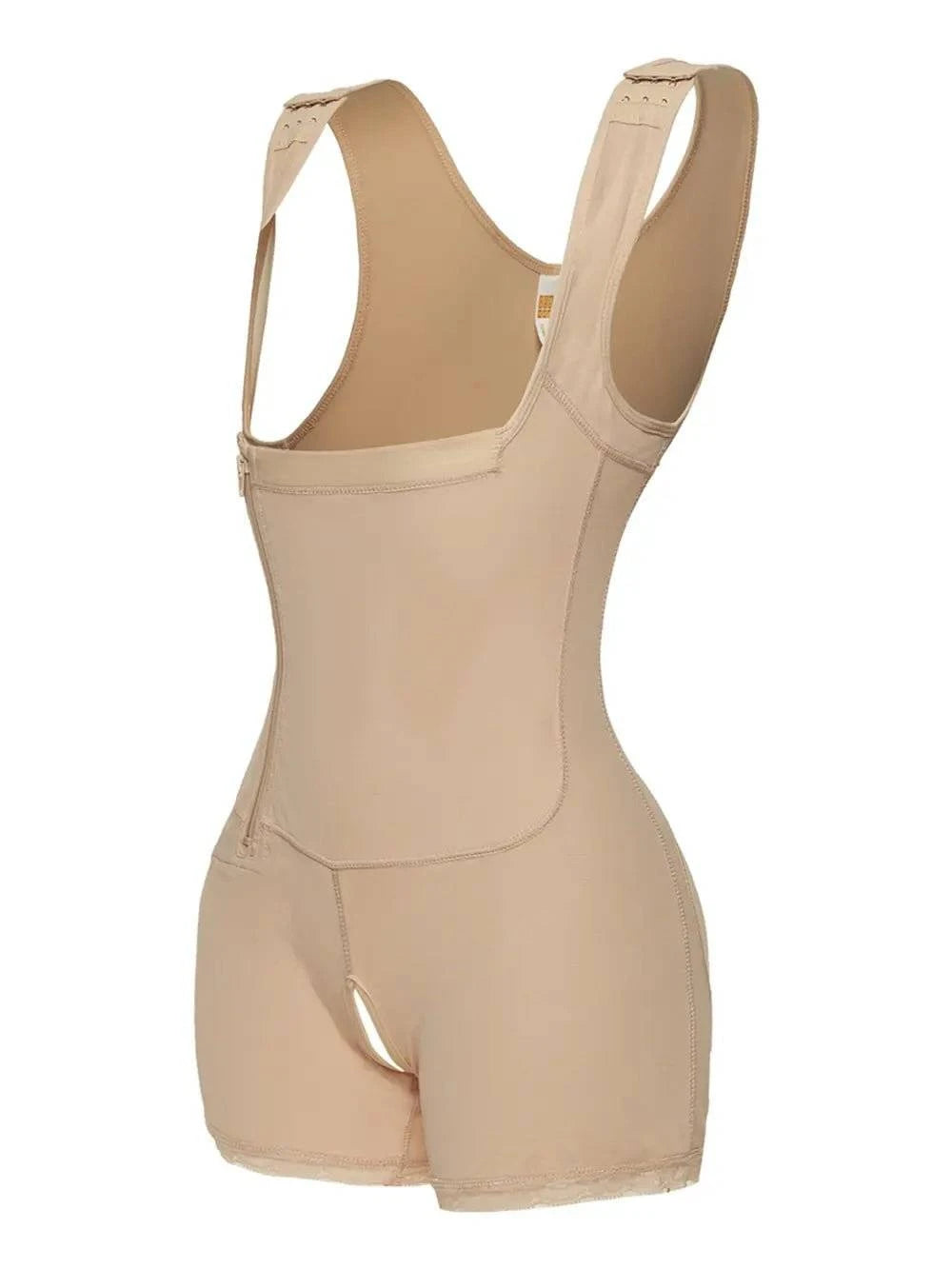 Full Size Side Zip Up Wide Strap Shapewear - Rosey's Creations