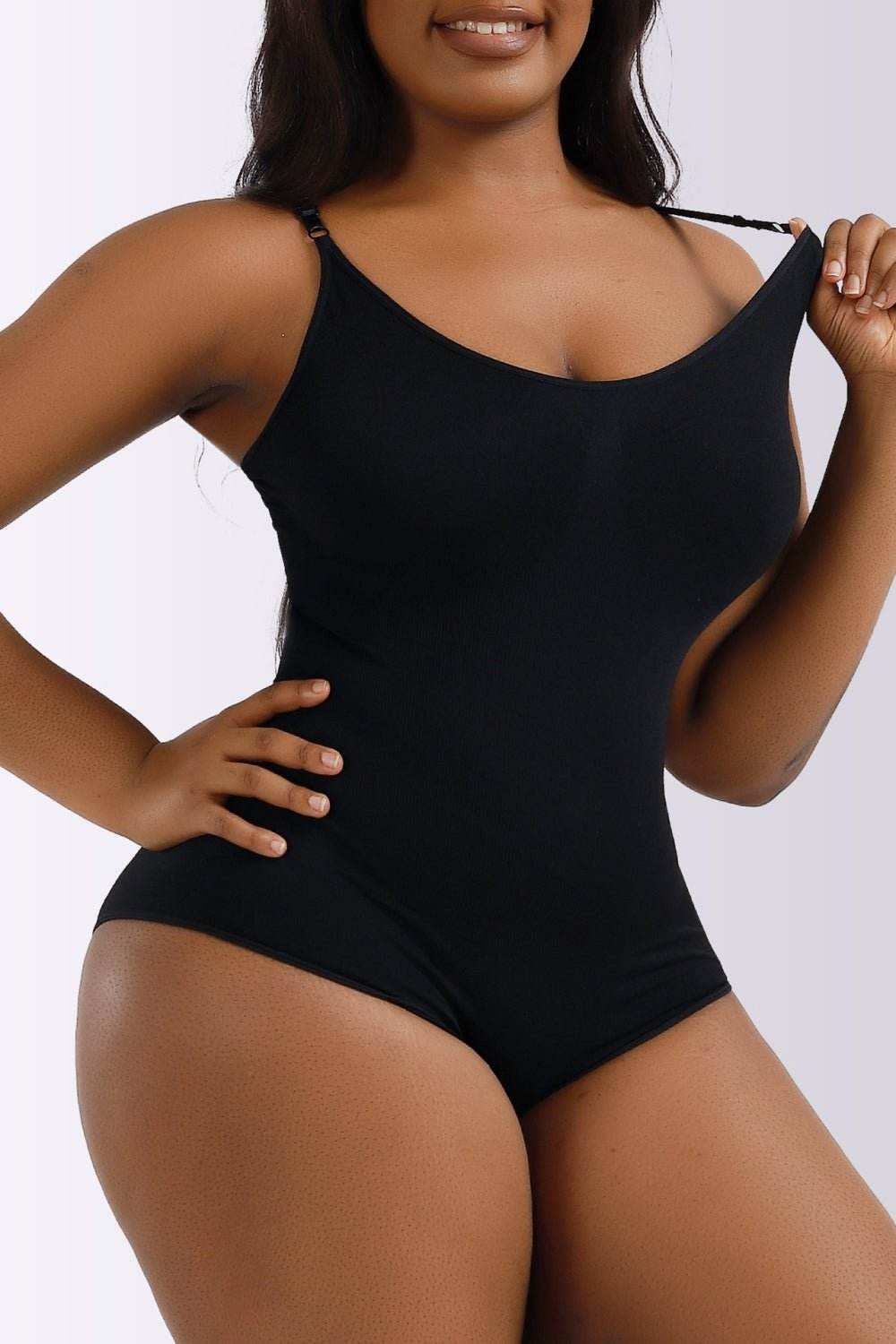 Full Size Spaghetti Strap Shaping Bodysuit - Rosey's Creations