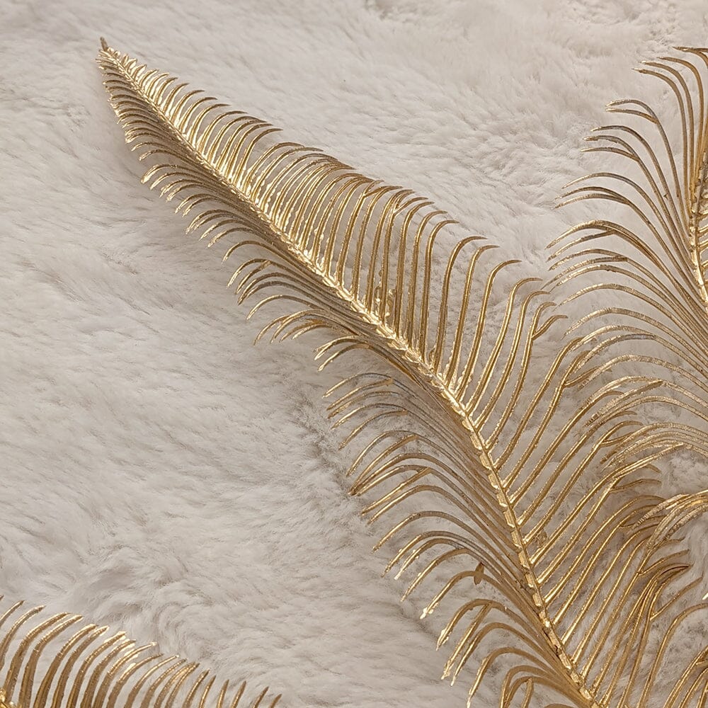 Gold Faux Fern Leaf Single Stem Floral - Rosey's Creations