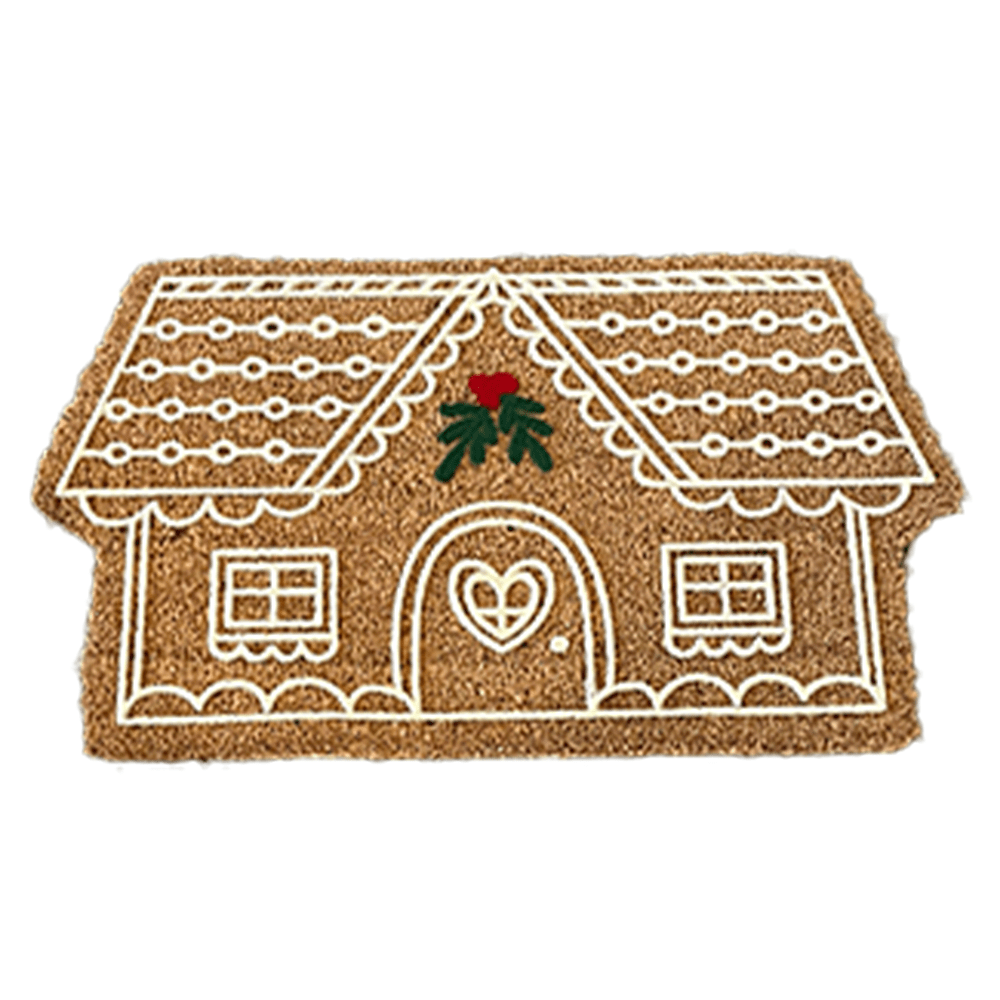 Gretel Festive Christmas Gingerbread House Doormat - Rosey's Creations