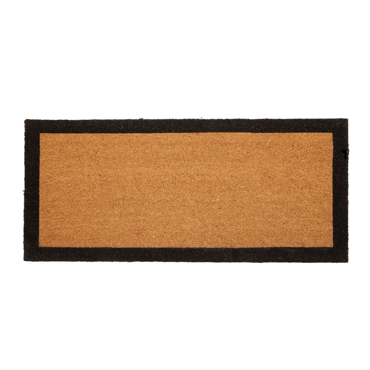 Kyla Large Black Border Natural Double Width Doormat - Rosey's Creations