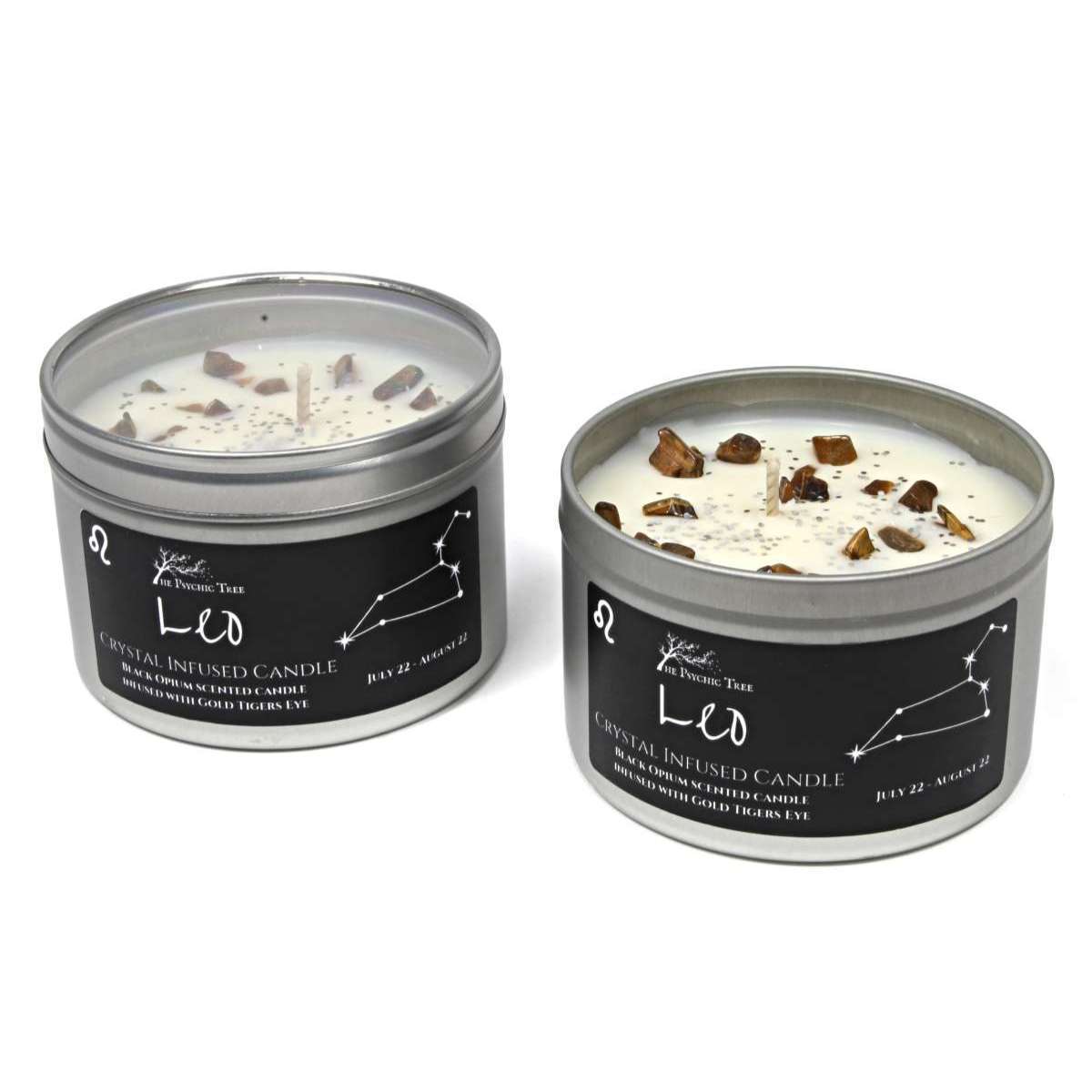 Leo - Crystal & Jewellery Scented Zodiac Candle.
