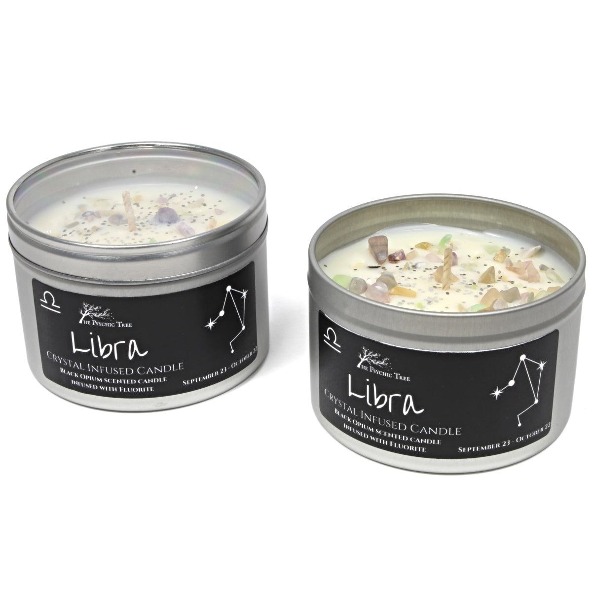 Libra - Crystal & Jewellery Scented Zodiac Candle.
