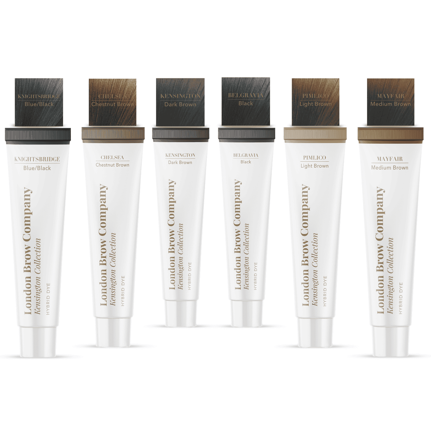 London Hybrid Dye Brow Stain 6 Colour Set - Rosey's Creations