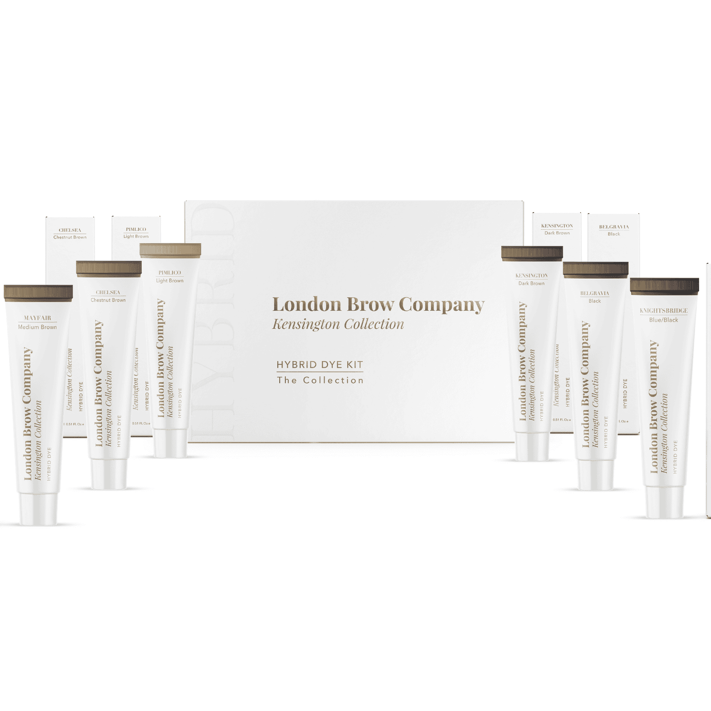 London Hybrid Dye Brow Stain 6 Colour Set - Rosey's Creations