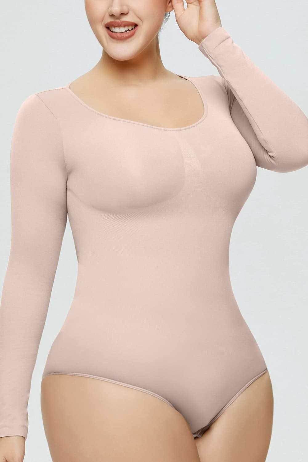 Long Sleeve Shaping Bodysuit - Rosey's Creations