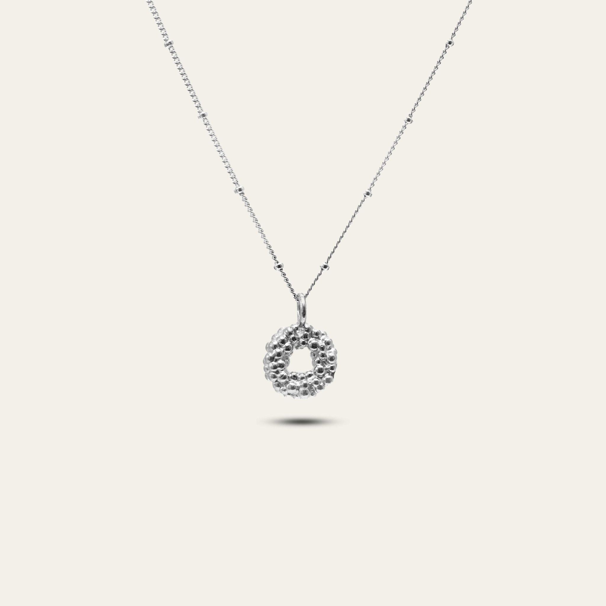Mini Silver Barnacle Necklace Dainty London