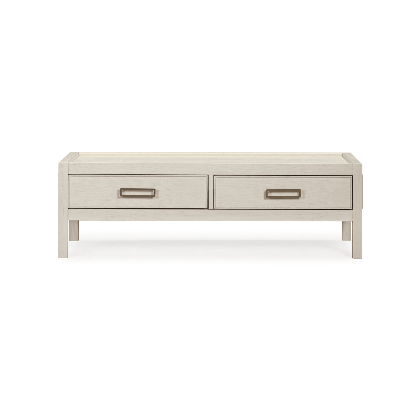 Soho Cream Oak Veneer 2 Drawer Coffee Table.