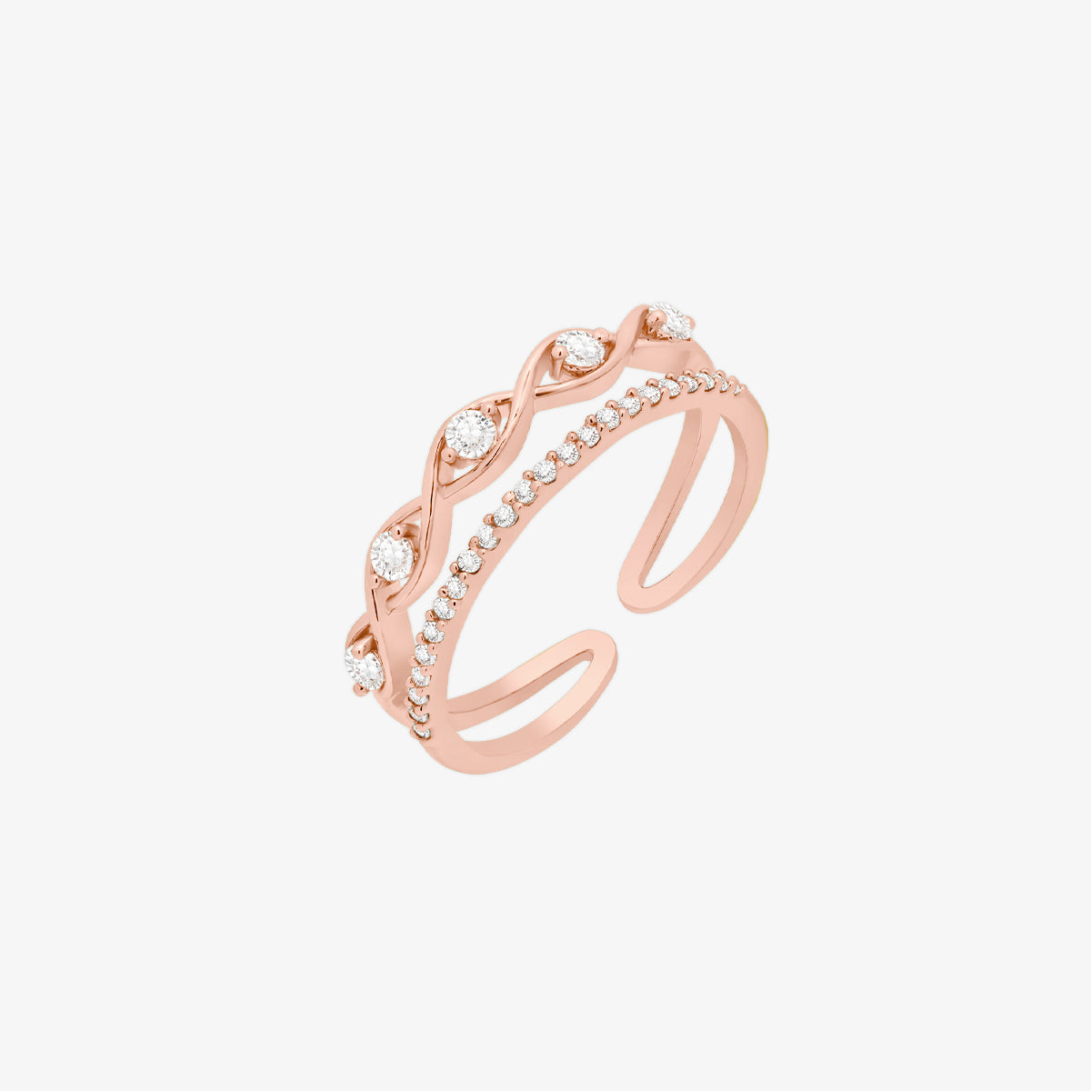 Five Cubic Layered Ring Nabi London