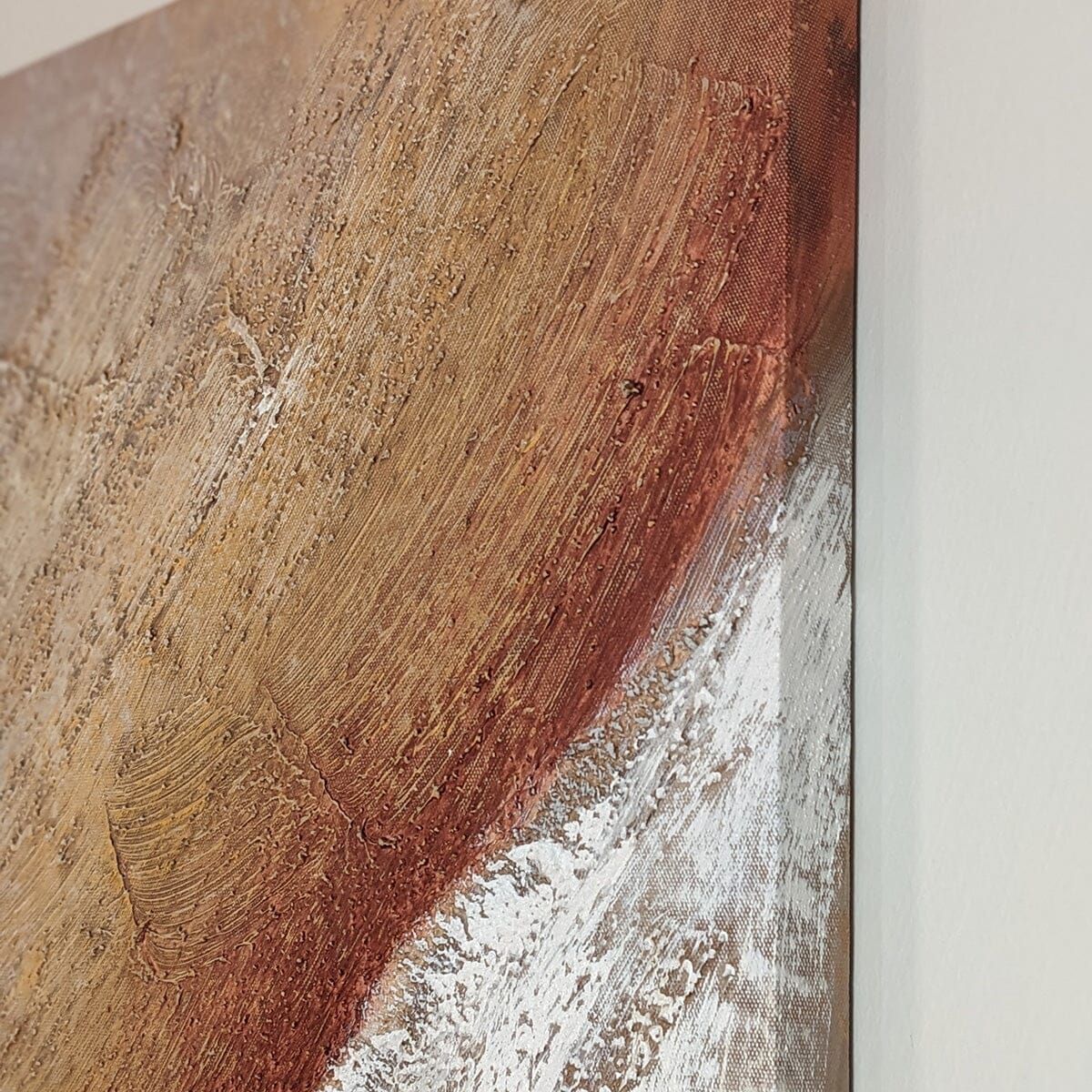 Sanctuary Neutral Textured Abstract Canvas Wall Art - Rosey's Creations