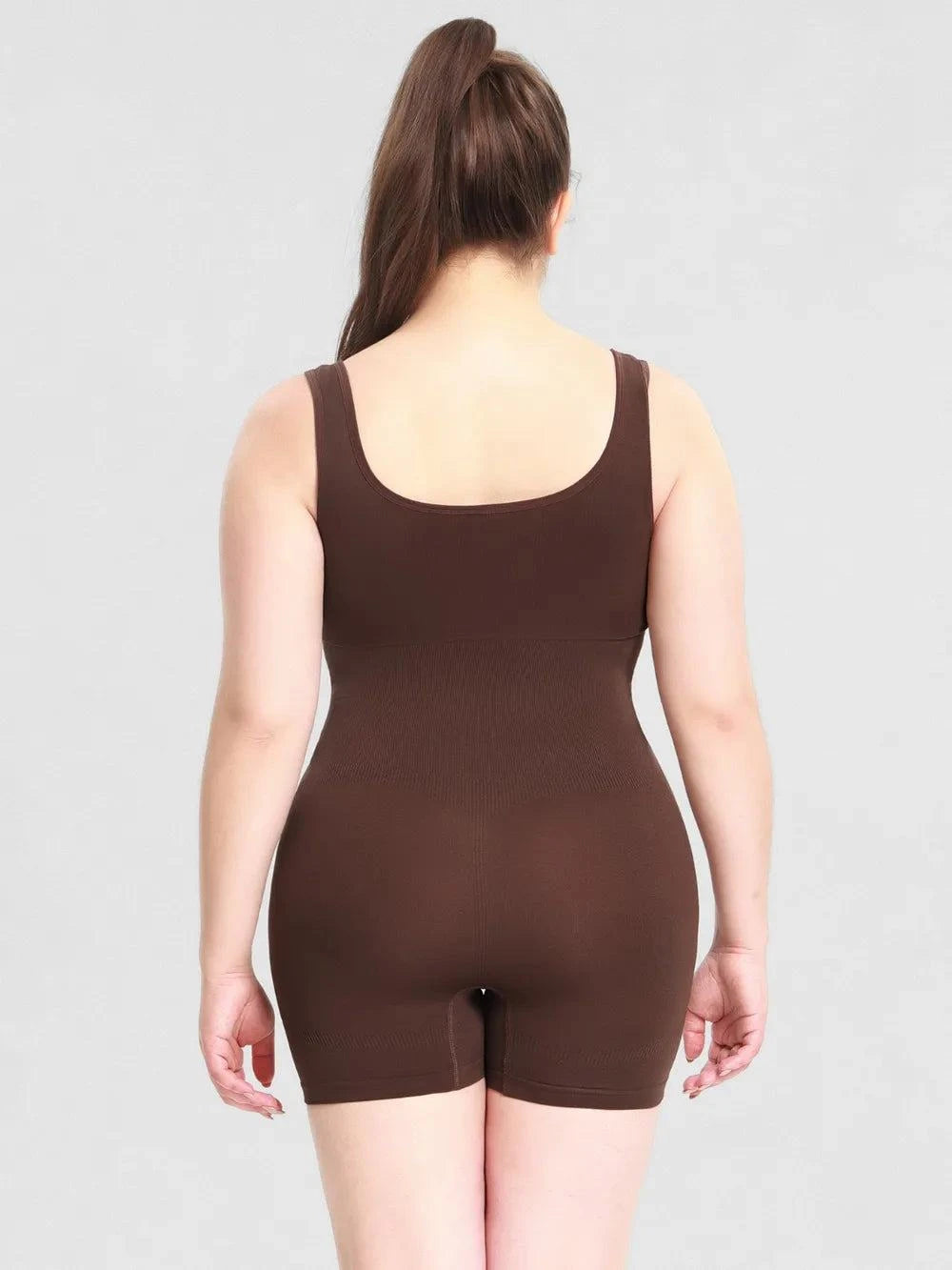 Scoop Neck Wide Strap Shaping Romper - Rosey's Creations