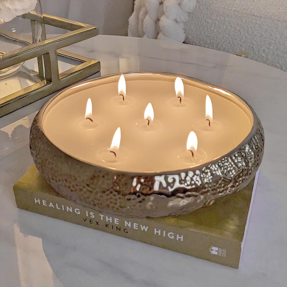 Set of 2 Aeolian Bronze Candles - Rosey's Creations