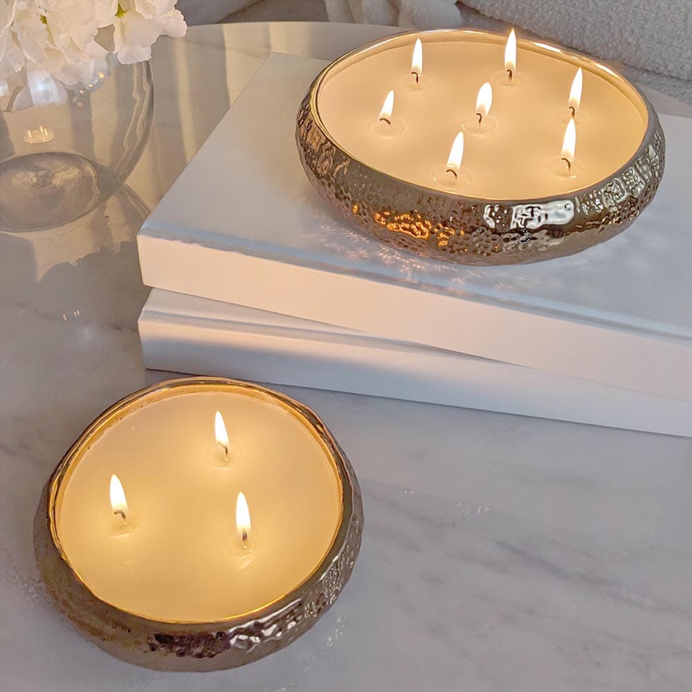 Set of 2 Aeolian Bronze Candles - Rosey's Creations