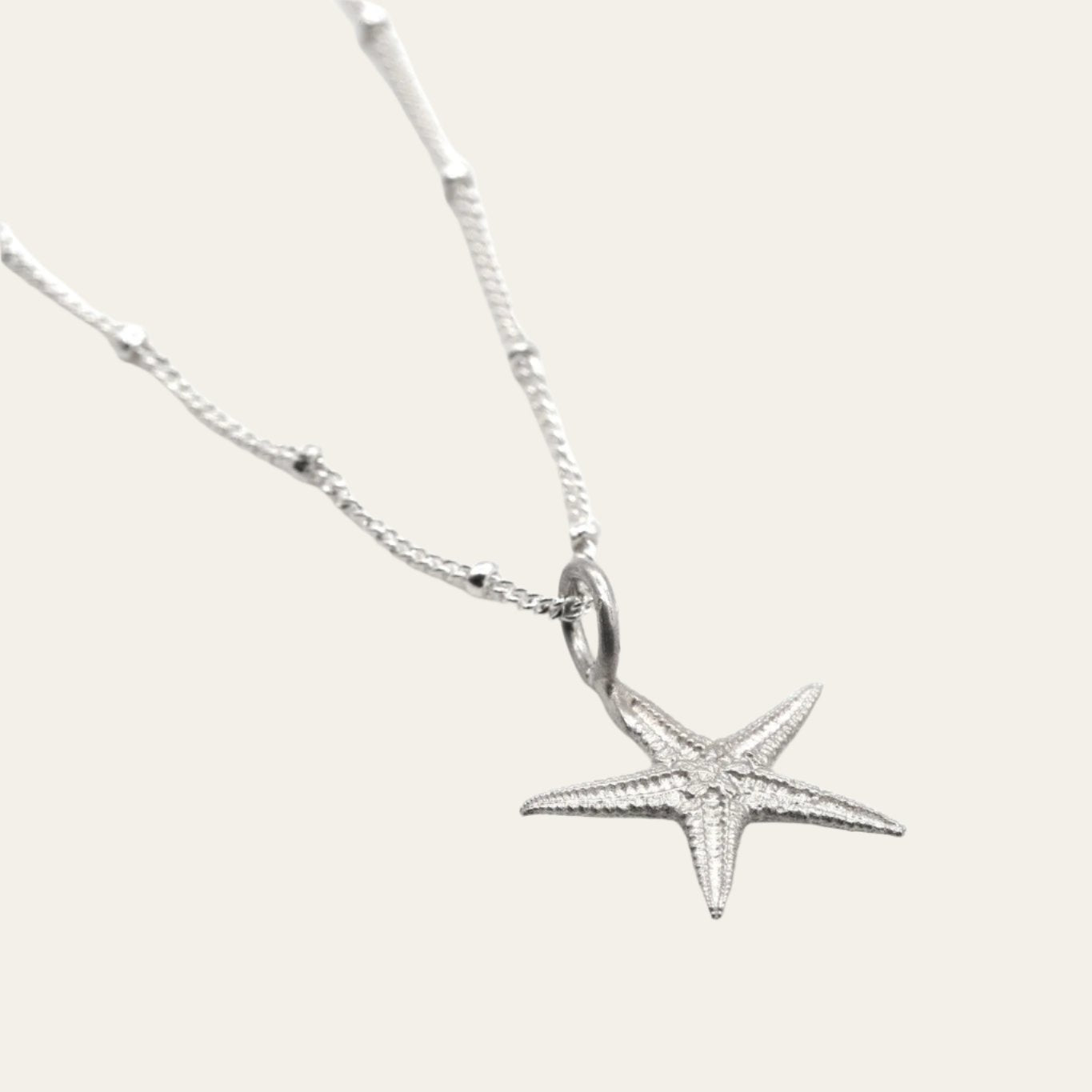Dainty Silver Starfish Necklace Dainty London