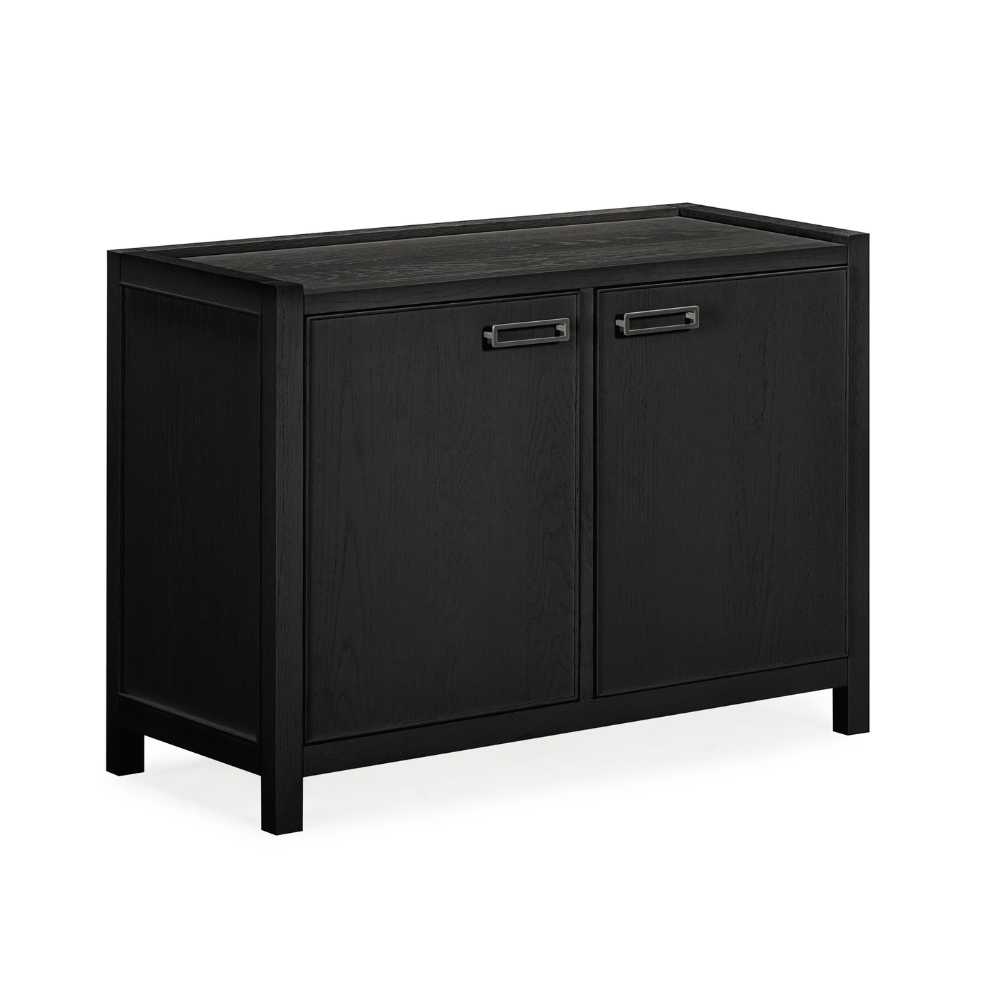 Soho Black Oak Veneer 2 Door Sideboard.