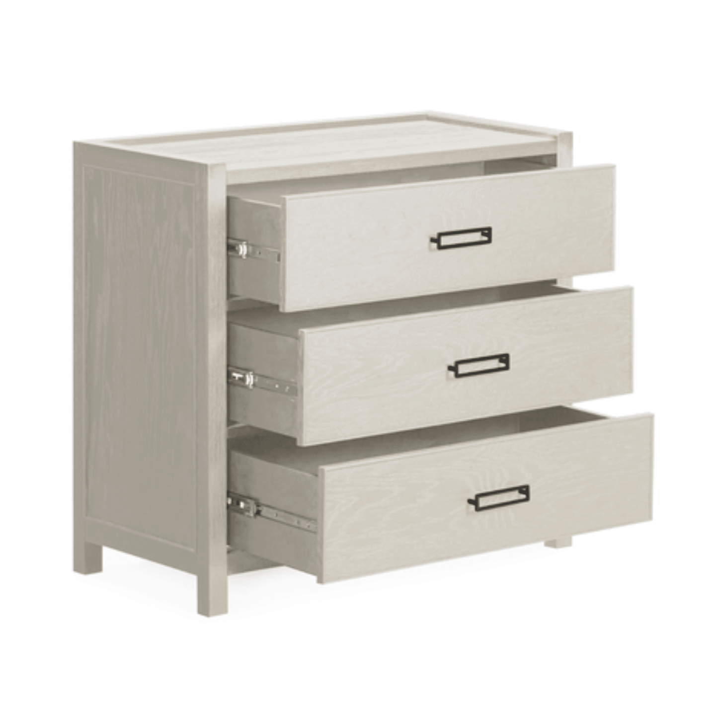 Soho Cream Oak Veneer 3 Drawer Chest - Rosey's Creations