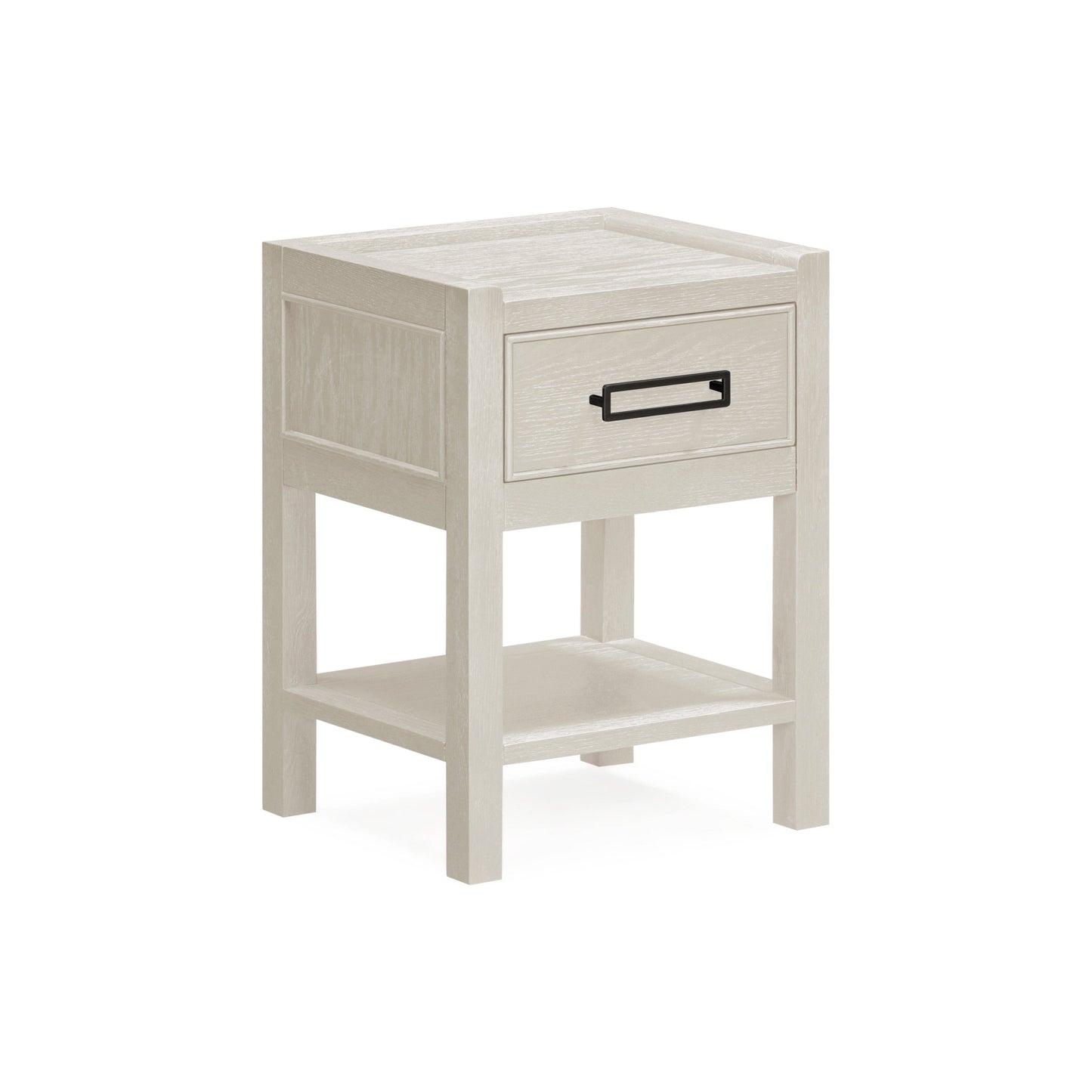 Soho Cream Oak Veneer 1 Drawer Bedside Table.