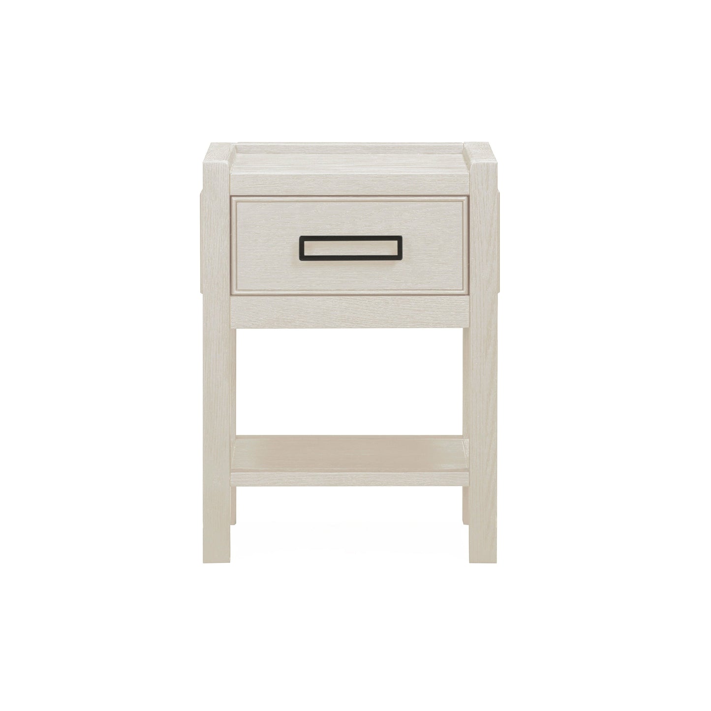 Soho Cream Oak Veneer 1 Drawer Bedside Table.