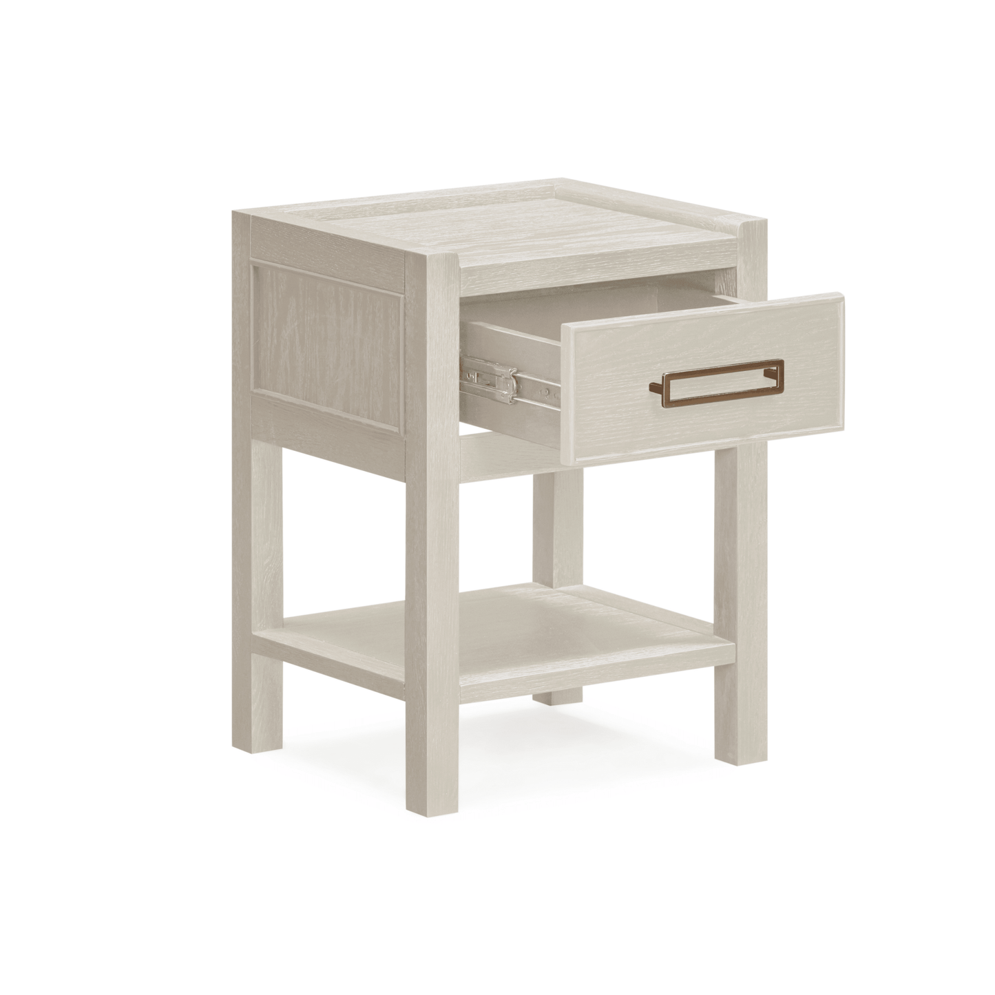 Soho Cream Oak Veneer 1 Drawer Bedside Table.
