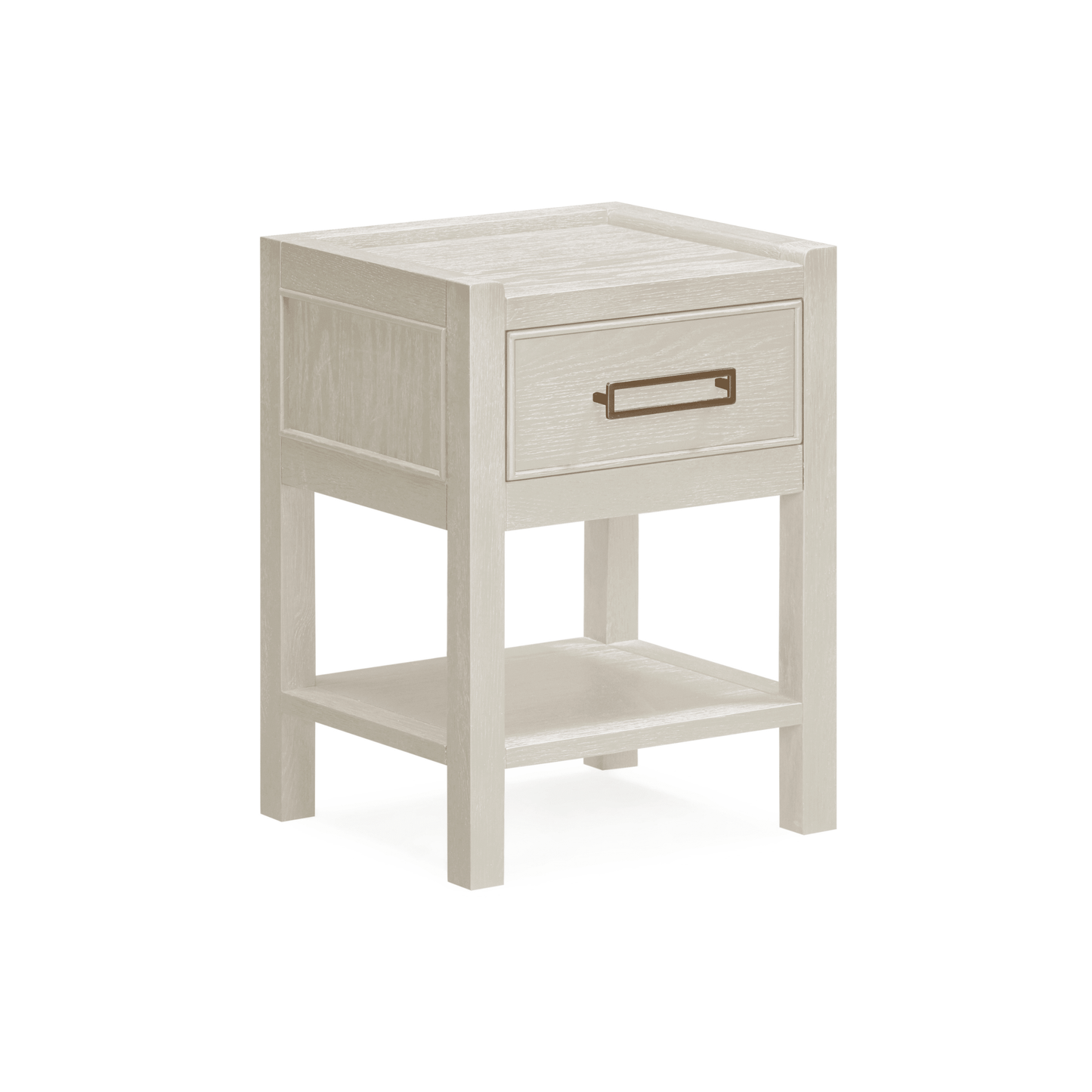 Soho Cream Oak Veneer 1 Drawer Bedside Table.