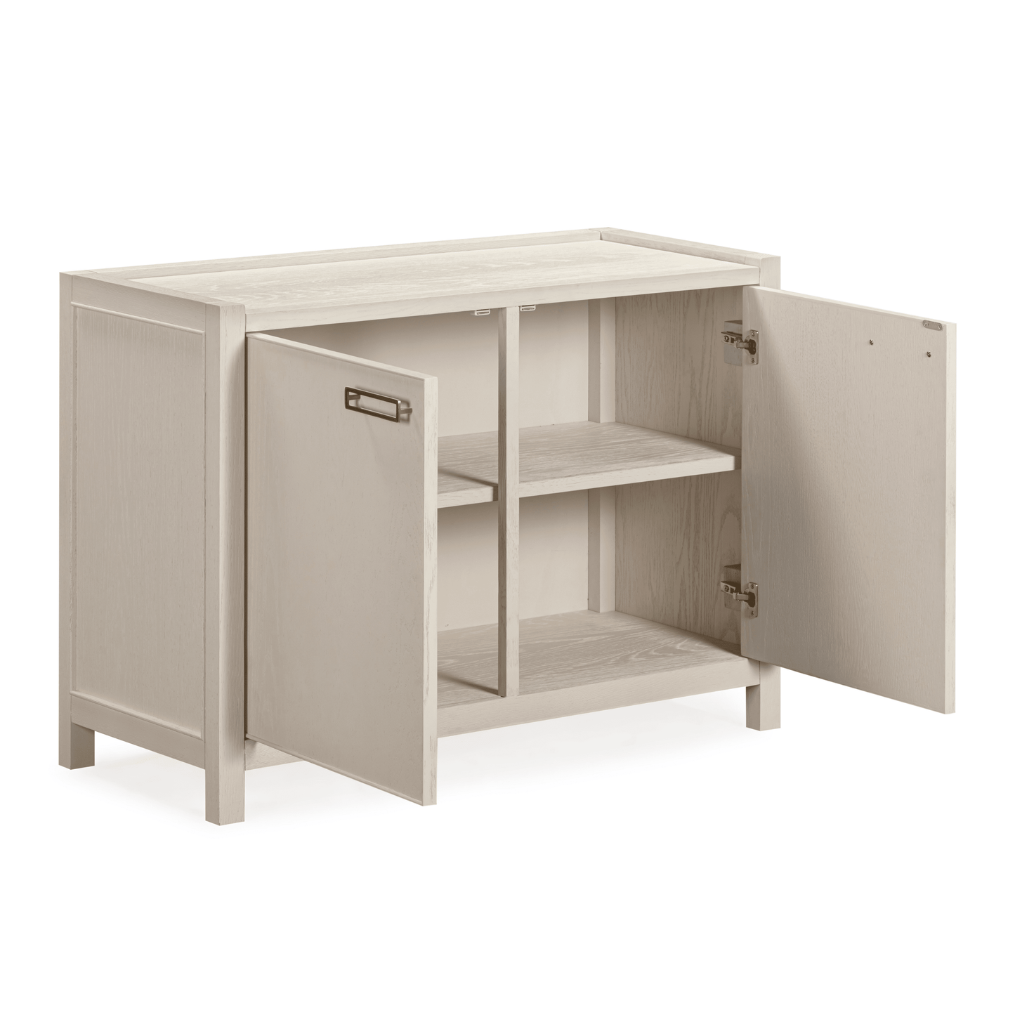 Soho Cream Oak Veneer 2 Door Sideboard.
