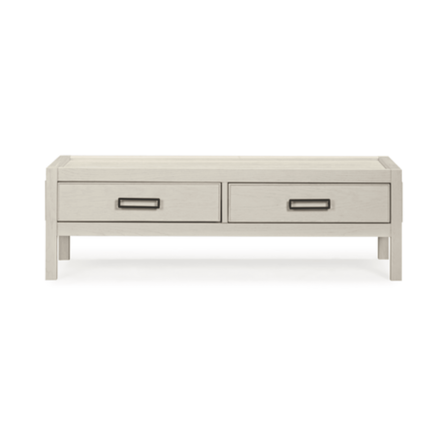 Soho Cream Oak Veneer 2 Drawer Coffee Table.