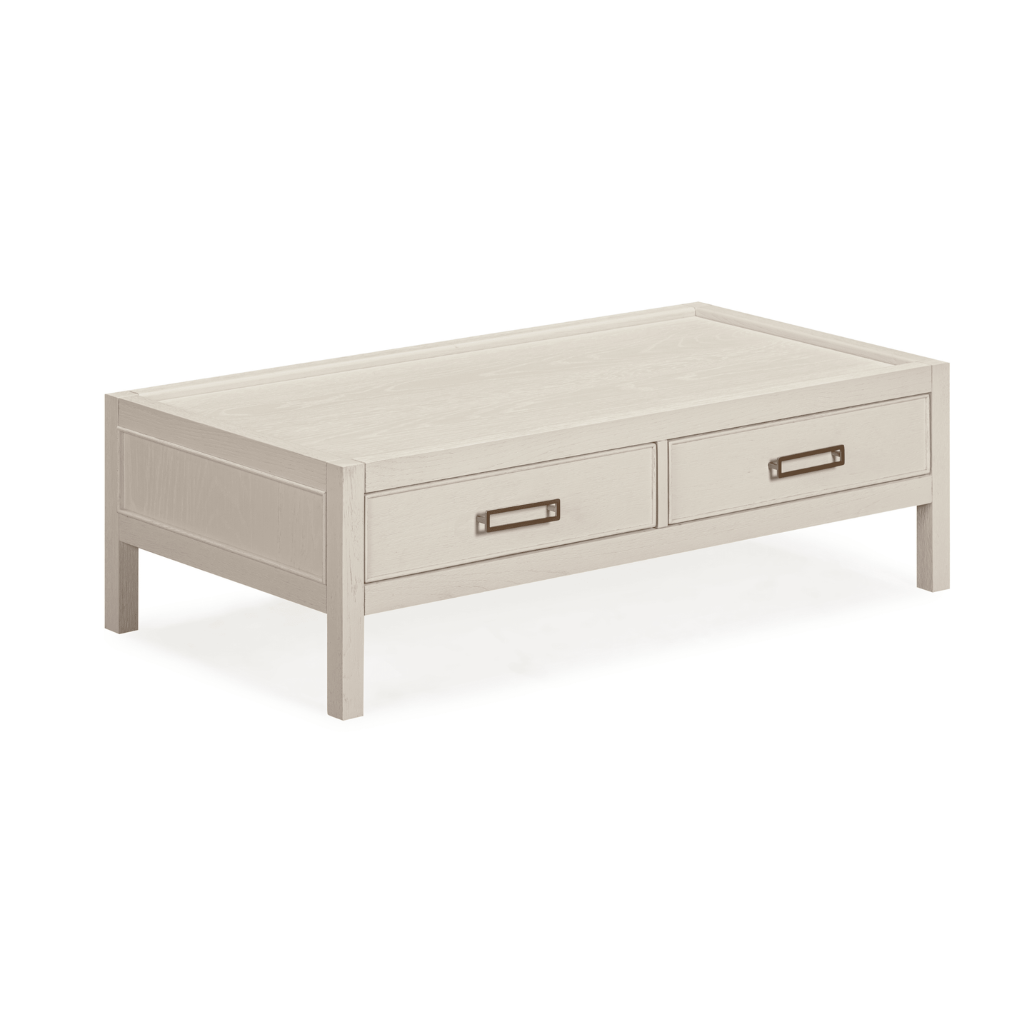 Soho Cream Oak Veneer 2 Drawer Coffee Table.