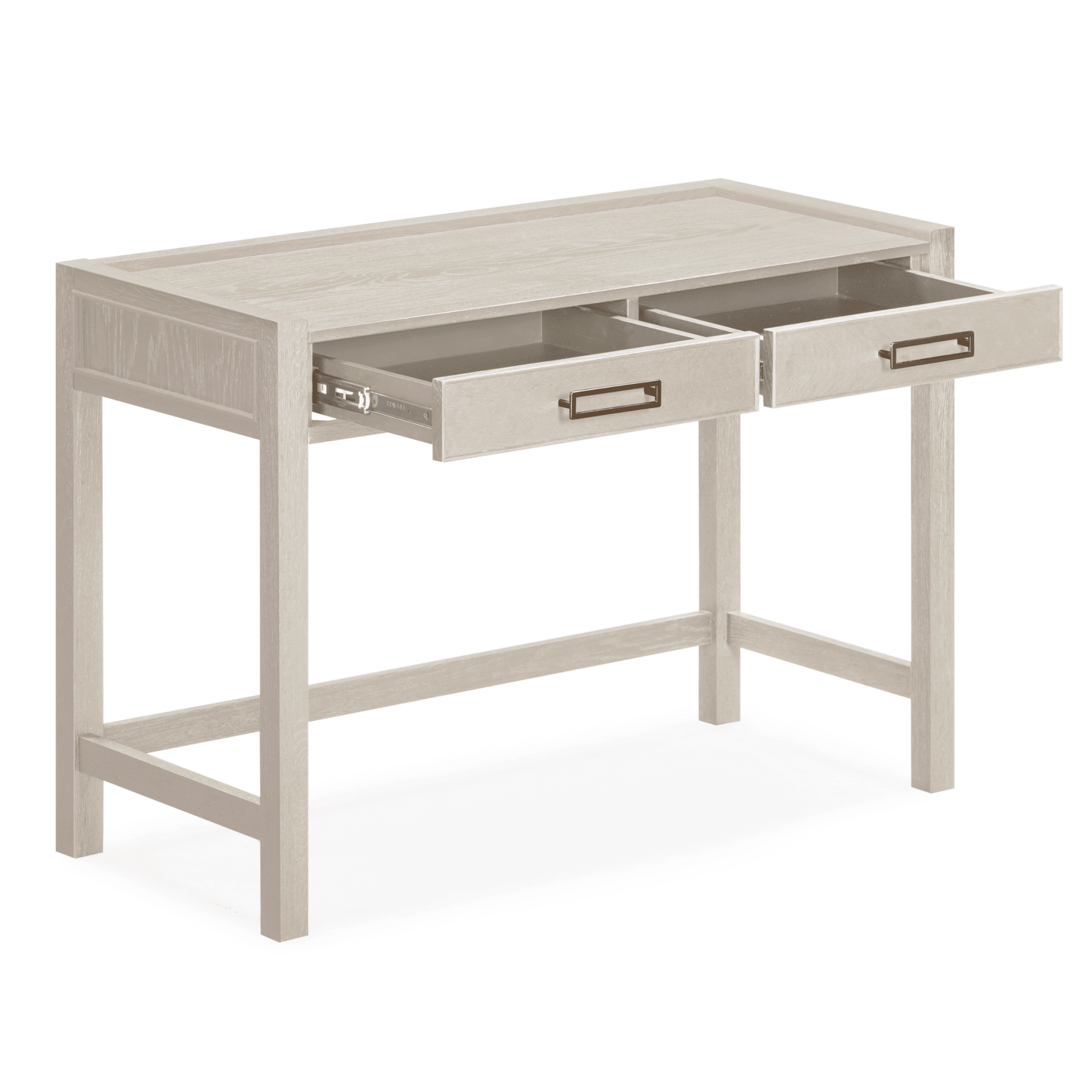 Soho Cream Oak Veneer 2 Drawer Dressing Table.