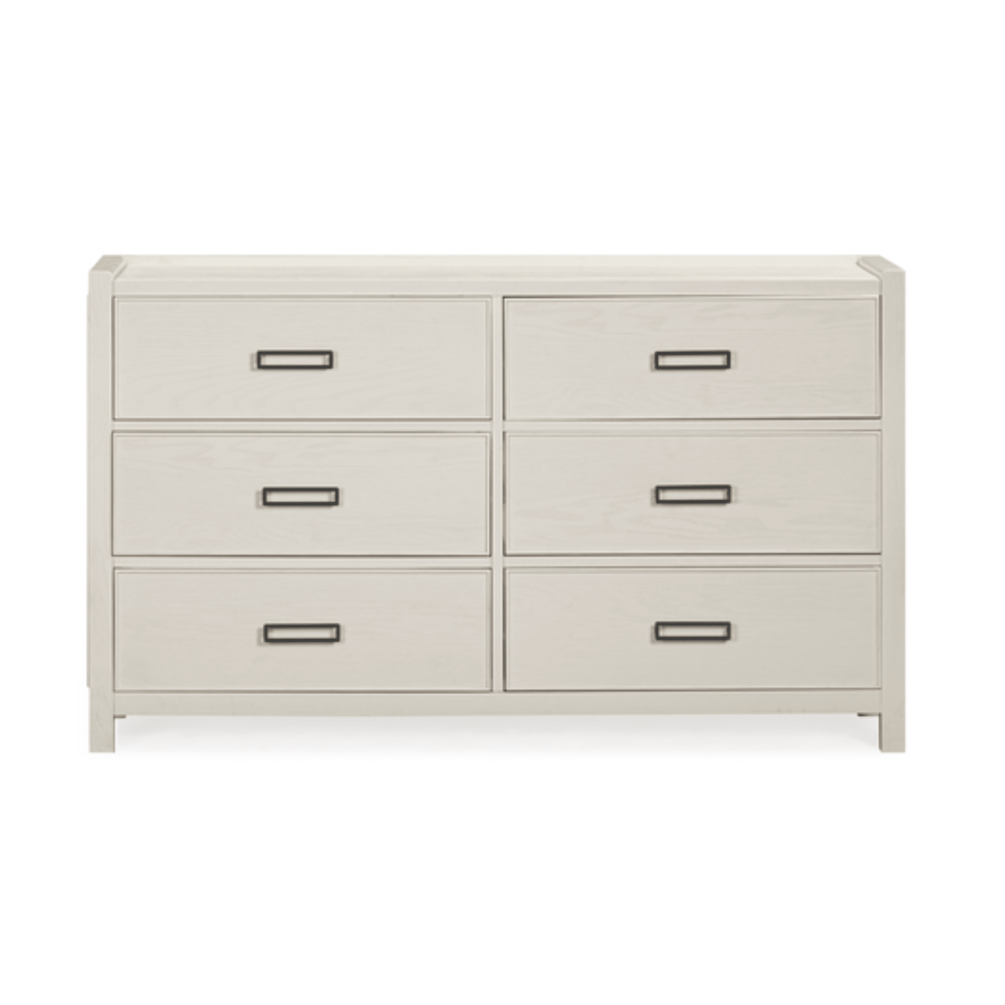 Soho Cream Oak Veneer 6 Drawer Chest.