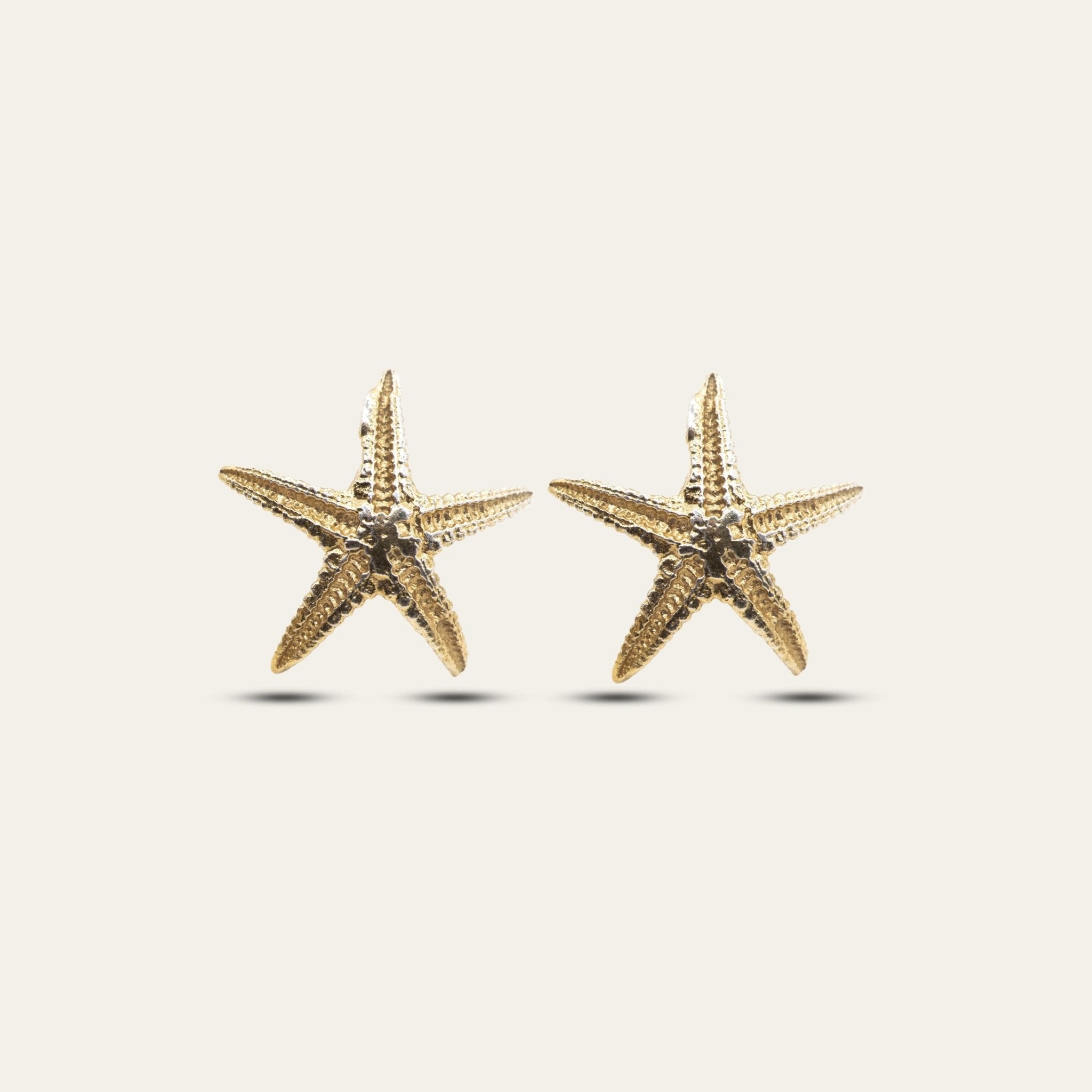 Dainty Gold Starfish Studs Dainty London