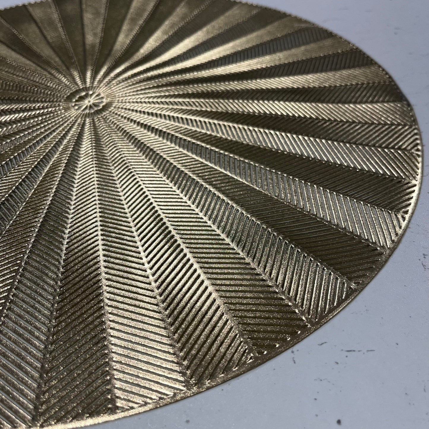 Sunburst Gold Round Placemat.