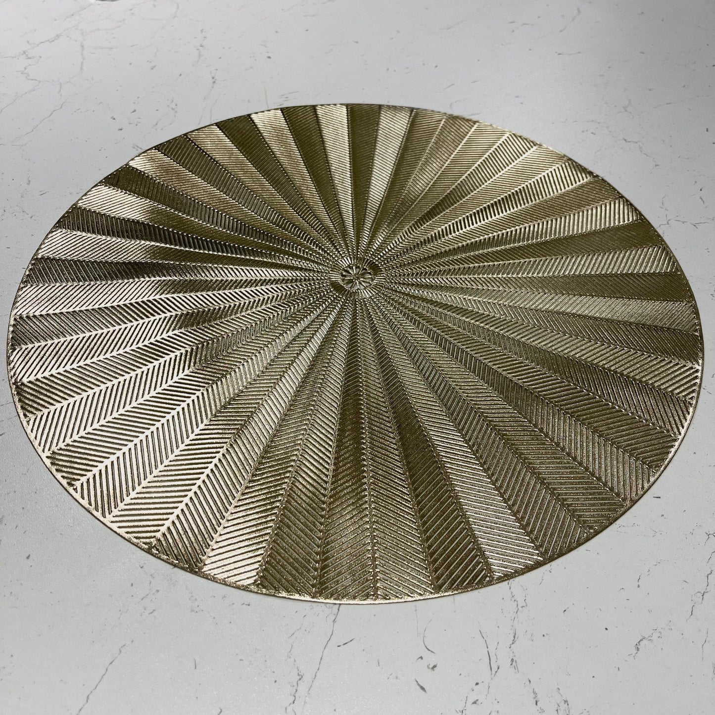 Sunburst Gold Round Placemat.