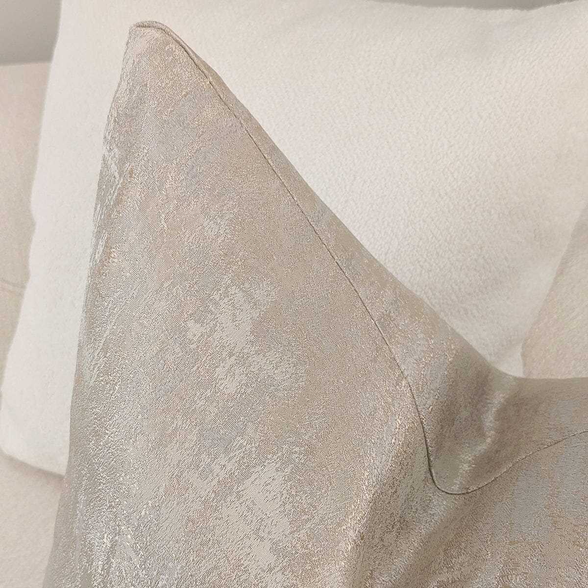 Tiana Cream & Gold Abstract Print Cushion - 50x50cm - Rosey's Creations