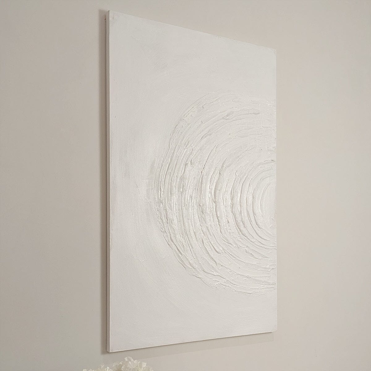 Tilly Cream Half Moon Textured Canvas Wall Art - Rosey's Creations